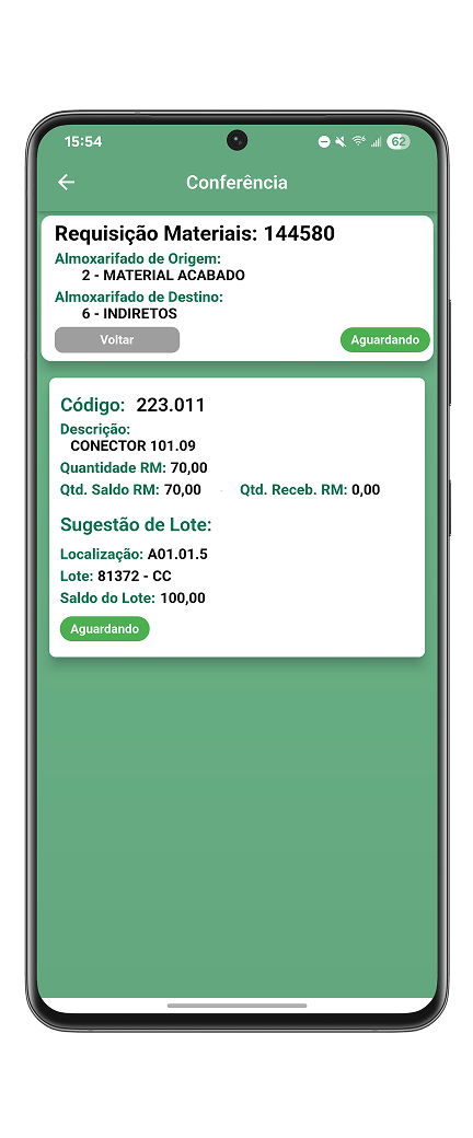 Funcionalidades: Sugestões de Lotes