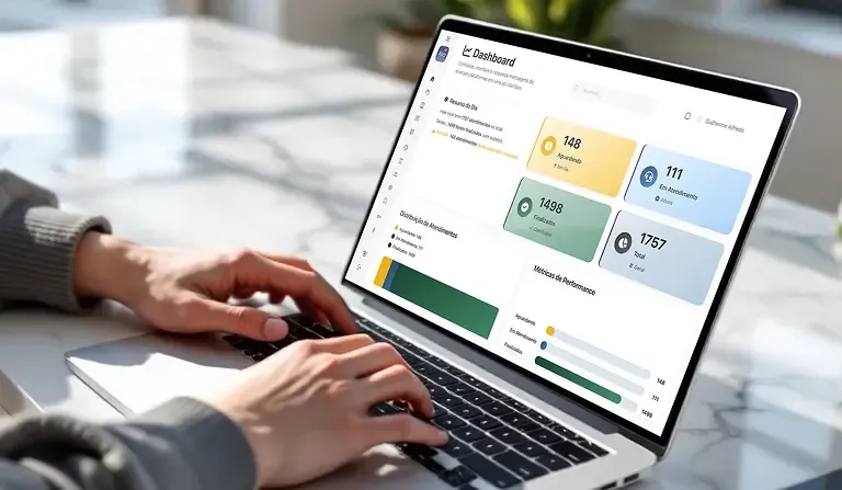 A informação da empresa, não apenas do atendente
